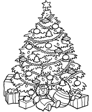 Картинки по запросу christmas tree coloring